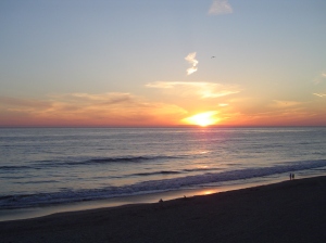 sunset in San Diego